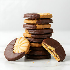 Delicious ChocolateDipped Shortbread Cookies
