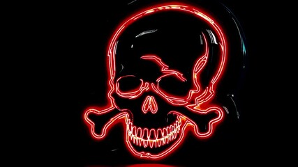 Glowing neon red headphones on dark background express audio experience creativity music technology lifestyle sound innovation digital engagement