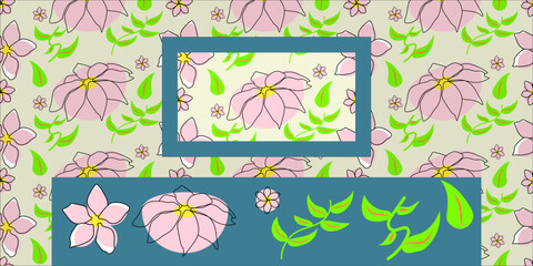 floral flower pattern graphic resources vector plants 