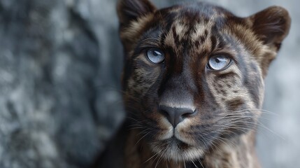 Majestic Black Panther Portrait  Wild Cat  Big Cat  Feline  Wildlife  Nature  Animal  Pred