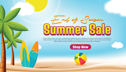 End of Season Summer Sale Promotion