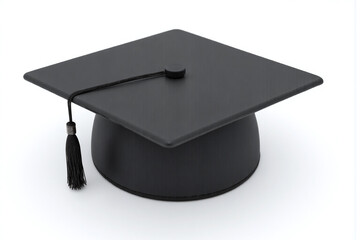 black graduation cap with a tassel on top