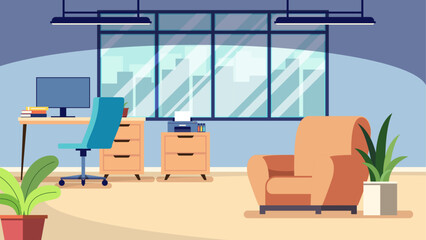 Elegant Flat Design Office