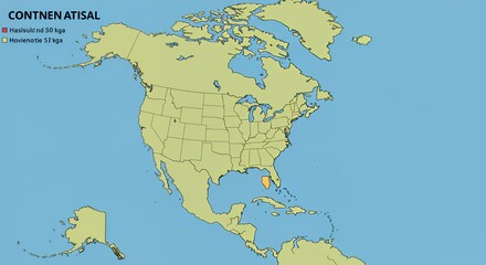 Obraz premium North America Map: Illustrating a Specific Geographic Location in Florida