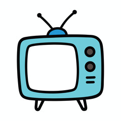 retro tv vector illustration