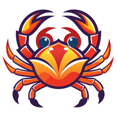 crab-color isolated-crab-on-white-background