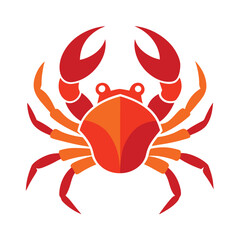 crab-color isolated-crab-on-white-background
