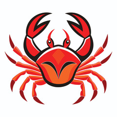 crab-color isolated-crab-on-white-background