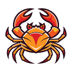 crab-color isolated-crab-on-white-background