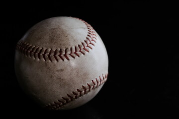 硬式野球ボールイメージ（黒背景）３