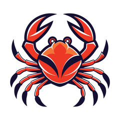 crab-color isolated-crab-on-white-background