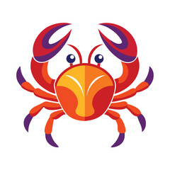 crab-color isolated-crab-on-white-background