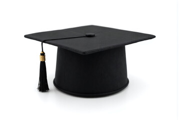 black graduation cap with a tassel on it 2