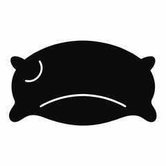  Single animal pillows vector on white background.