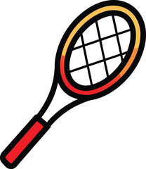 tennis racket vector
