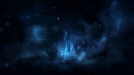 Obraz premium Deep space nebula with ethereal light display.