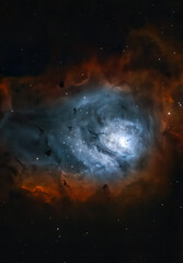 Mgławica M8 Nebula teleskop kosmos 