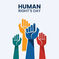 Fototapeta premium Symbolic Illustration of Human Rights 