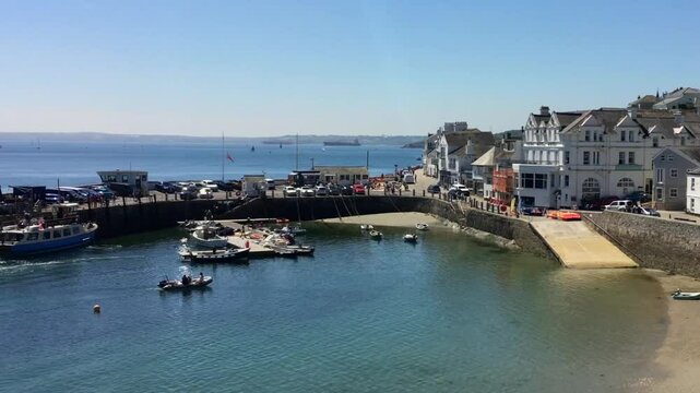 The harbour in the village of St Mawes. Cornwall, UK	
