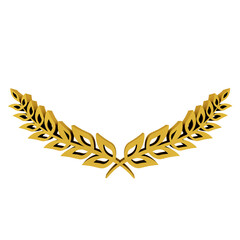 gold leaf logo luxury ornament