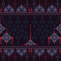 Elegant fashion prints that mix traditional tribal textile art and geometric decorations with seamless, vibrant ethnic pattern motifs.