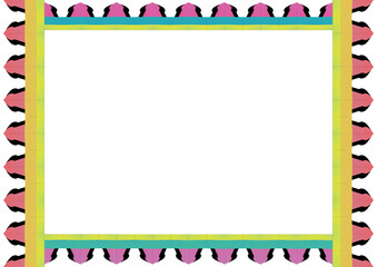 simple pastel line art for decorating a4 landscape certificate, diploma, announcement, advertisement	
