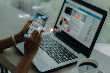 marketing, business, technology, social media, like, media, scrolling, social, social network, application, communication, cyberspace, icon, follow, message, online, background, concept, strategy, ai