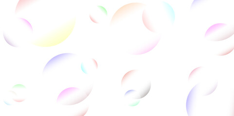 Colorful bubbles. Abstract, Colorful transparent pink, blue and soap bubbles floating in the air. Vector illustration. Shiny balls. Soap bubbles randomly design. Soft light white paper circles.