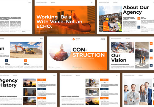 Construction Presentation Template