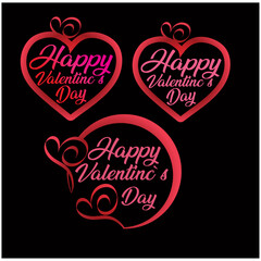  Love you most. Typography t-shirt design for valentines day with love shape.