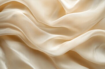 Obraz premium Warm tan dobby weave fabric background, soft light