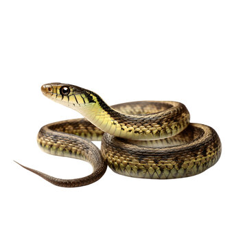 garter snake isolated die cut 