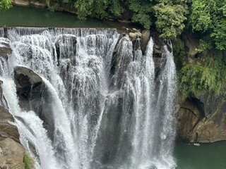 Shifen Waterfall in Taiwan – Majestic Cascade in Lush Nature