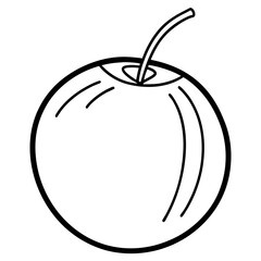 red apple vector illustration