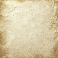 Obraz premium Aged, crumpled parchment texture; beige tones, uneven surface with visible creases and wrinkles; vintage aesthetic