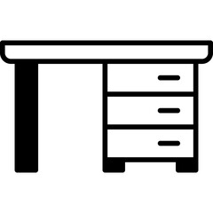 Desk mixed icon