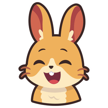 Laughing Bunny Emoticon