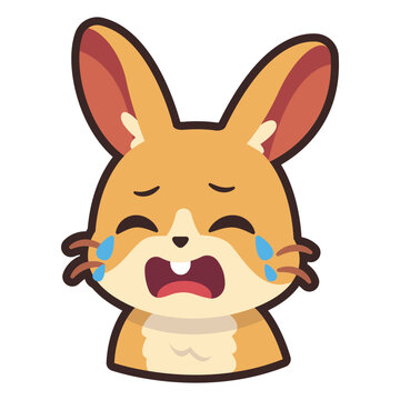 Crying Bunny Emoticon