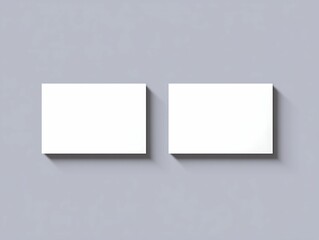 Fototapeta premium Blank business cards to showcase branding possibilities in a professional setting