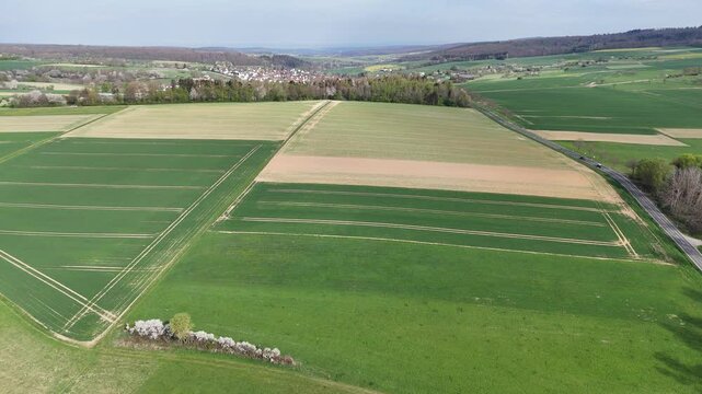 Wiesen und Felder bei Heftrich im Taunus