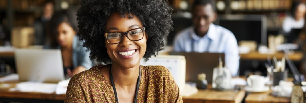 A mixed-race female is completing her work tasks on a laptop at home