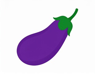 Purple Eggplant Illustration