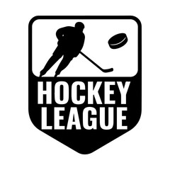 Hockey league icon with transparent background ice hockey sport competition symbol