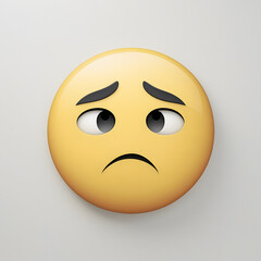 Fototapeta premium This captures the key elements—3D, smiley face, and the emotional tone—while staying easy to understand and without using a colon