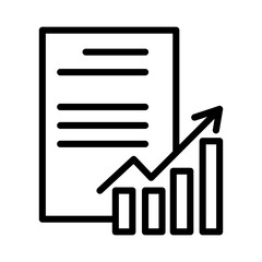 Business outline icon. Business icon isolated on white background. Transparent background, minimalist symbol. Vector images