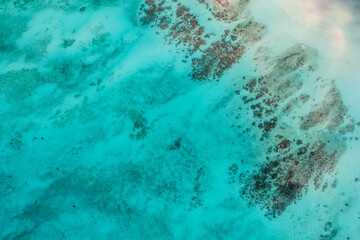 Aerial View of Fulhadhoo Island – Stunning Turquoise Waters and Reef