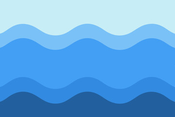 Obraz premium Abstract blue wave background with layered fluid shapes