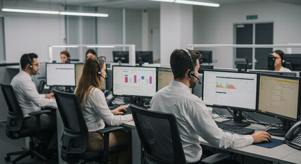 Obraz premium Call Center Team