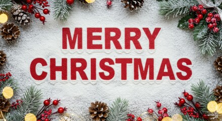 Merry Christmas Holiday Scene