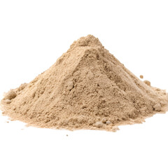 Pile of sand isolated on transparent background